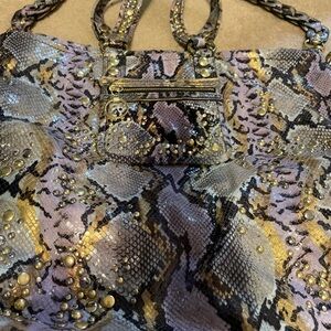 Stylish Snake Print Tote Bag